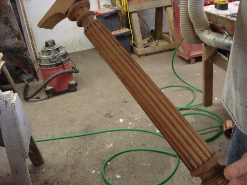 34 - Leg stripped & sanded 34 - Leg stripped & sanded